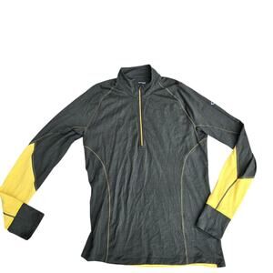 Icebreaker Merino Bodyfit Zone Long Sleeve Men’s Large 1/4 Zip Pullover Shirt